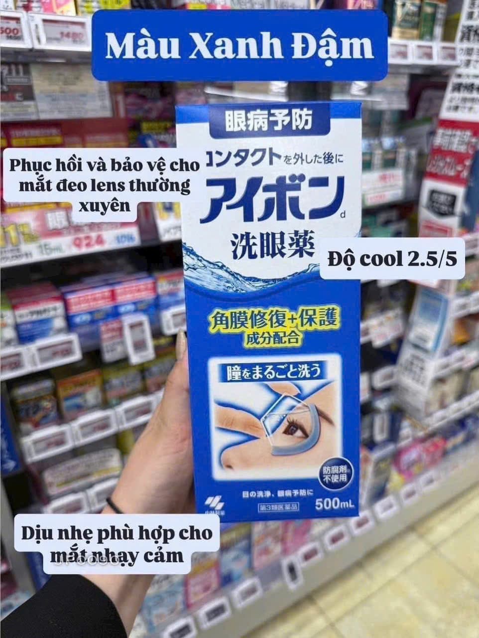 Nước Rửa Mắt Eyebon Kobayashi Nội Địa Nhật (500ml) — 2