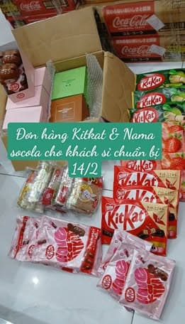 Đơn Kitkat & Nama socola cho khách sỉ